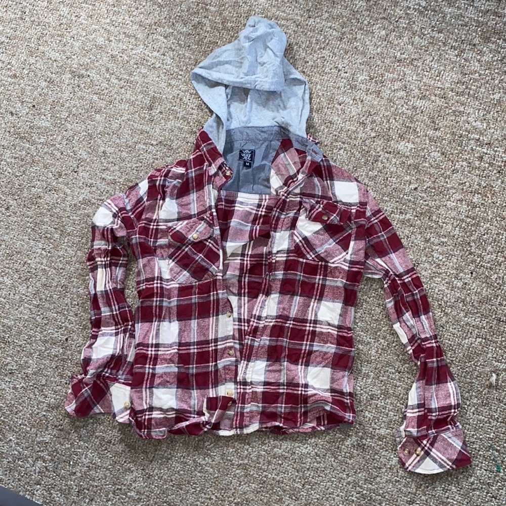 Flannel with hood